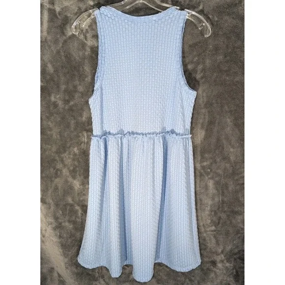 Entro Anthropologie Sleeveless dress Dropped Waist Scoop Neck Size S‎ Periwinkle - Picture 2 of 7